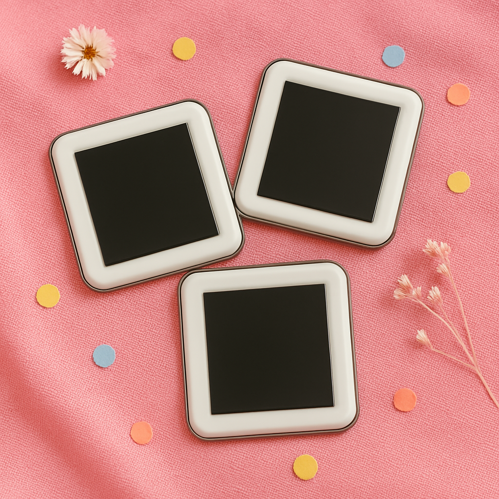 Set of 3 Custom Fridge Magnet – Design Your Own (50x50 mm)
