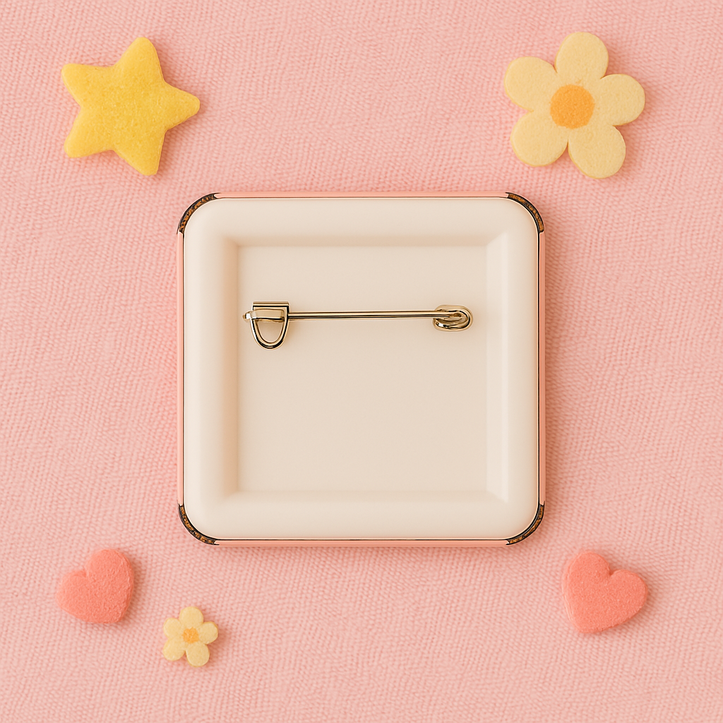 Custom Badge Pin – Design Your Own (50x50 mm)