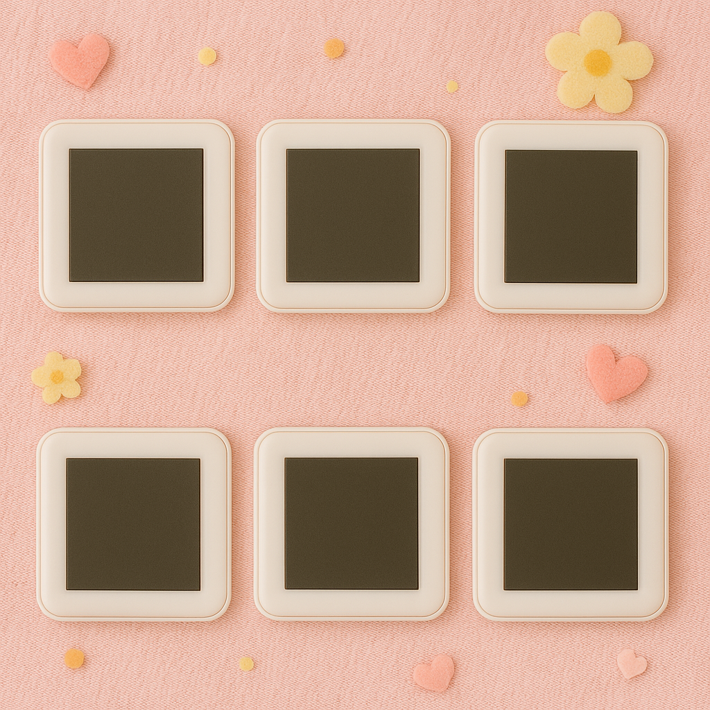 Set of 6 Custom Fridge Magnet – Design Your Own (50x50 mm)